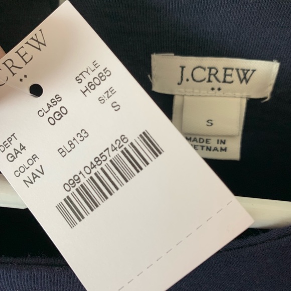 SALE New J.Crew Factory Navy Long Sleeve Dress SM - Picture 5 of 8